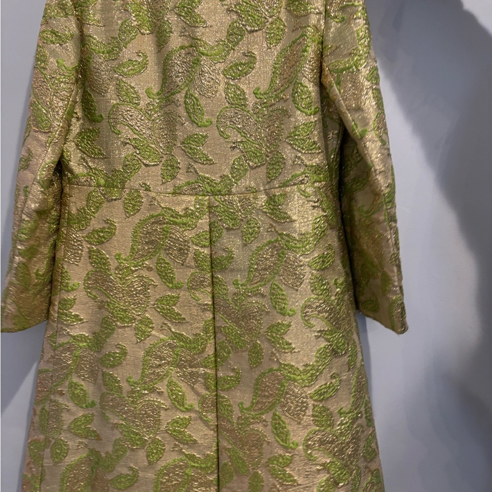 Incredible Vintage 50’s, 60’s Metallic Brocade Dress and Coat Set - Picture 3 of 16